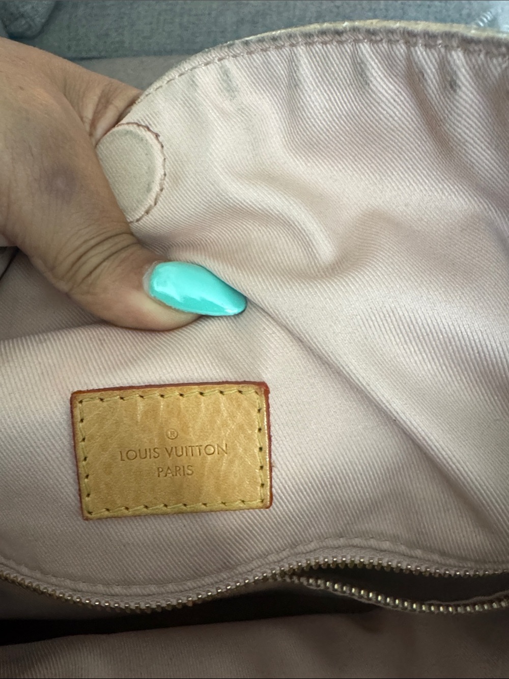 Louis Vuitton Pink Interior Shoulder Bag with Natural Vachetta Tag